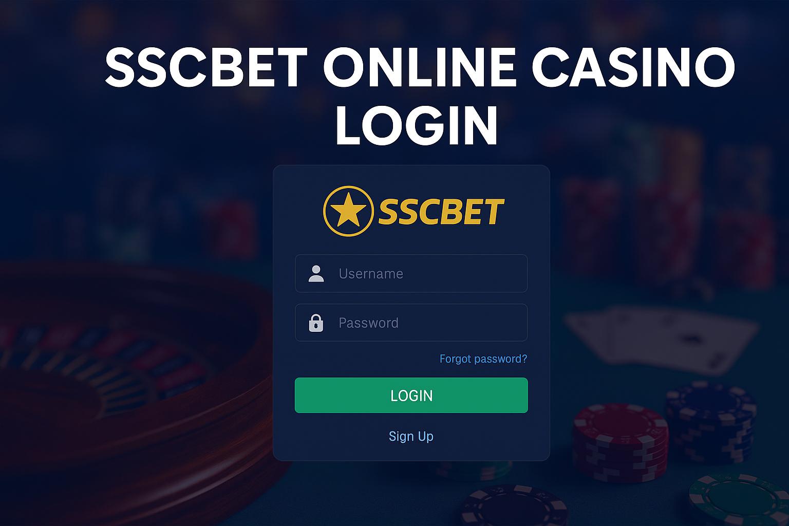 Login no Cassino SSCBET